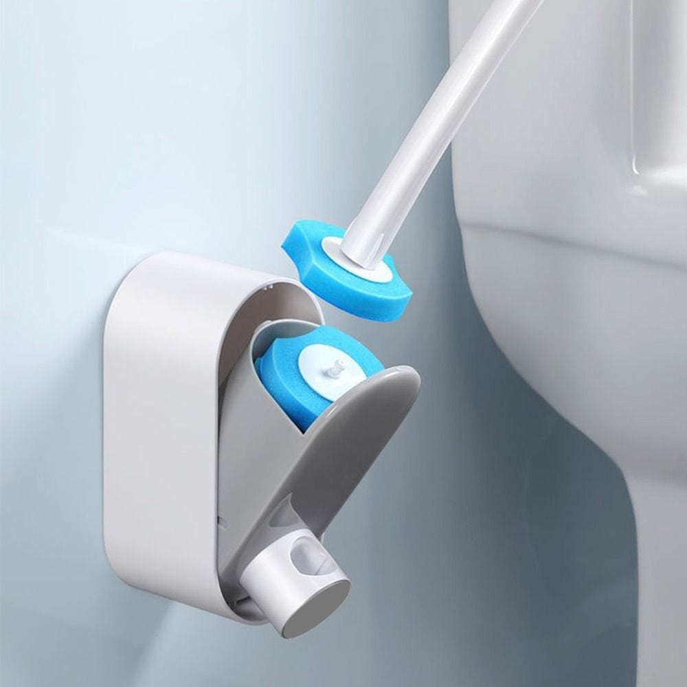 Lively® Disposable Toilet Brush with Cleaning Liquid Wall-Mounted Cleaning Too - Gadget Through