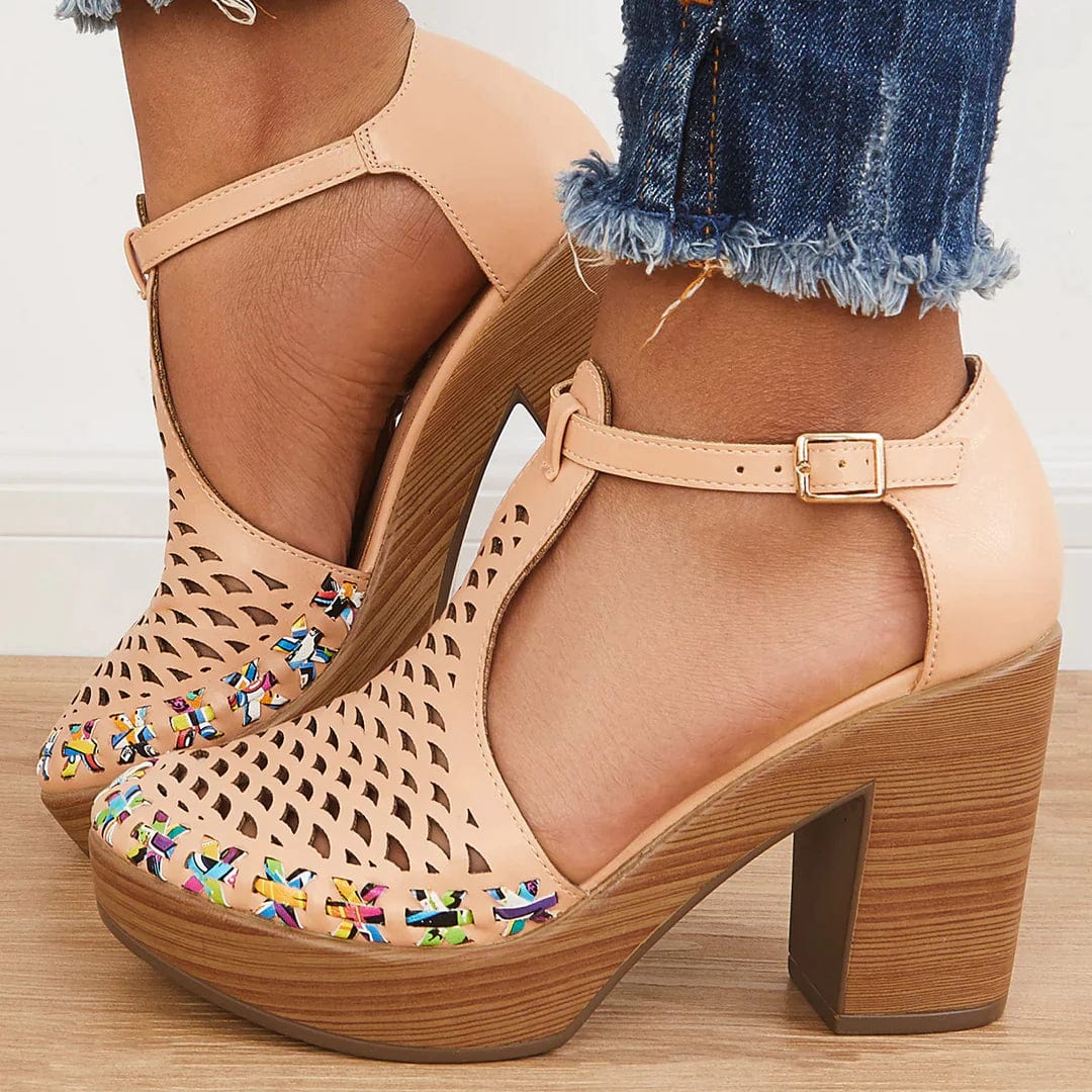 Lively® Sandales Sabots à talons en maille | Lively™